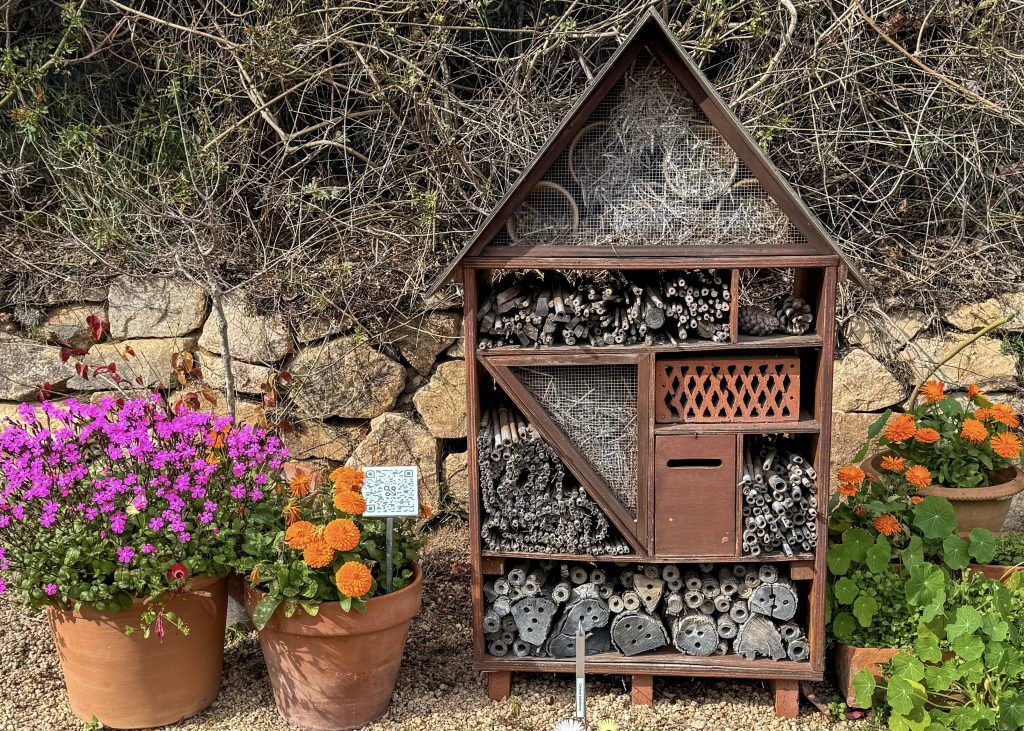 Hotel para insectos en Jardín Botánico Marimurtra